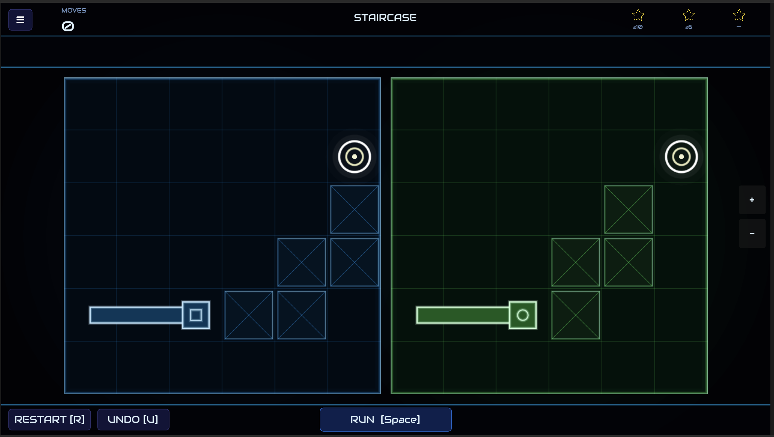 Fake Snake gameplay — two snakes, two boards, one input sequence