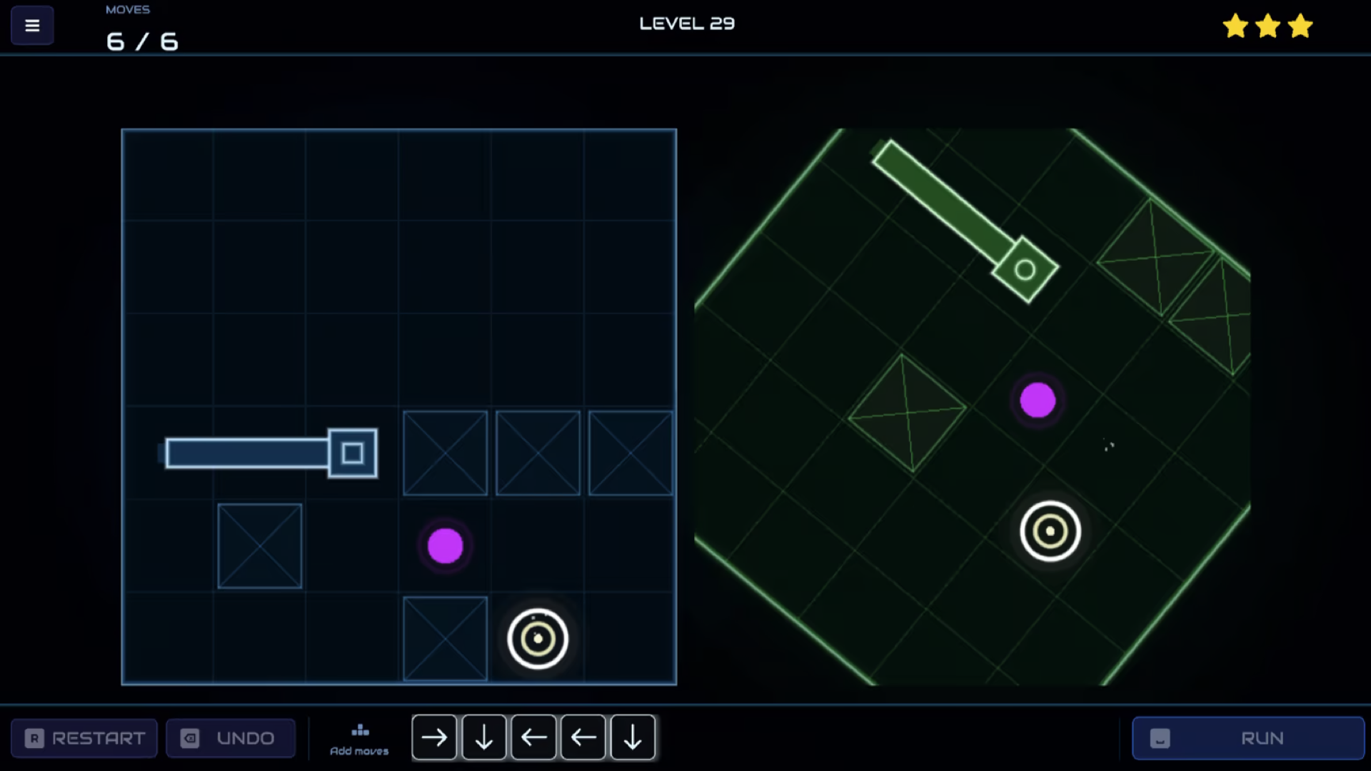 Board rotation changes the meaning of "up"